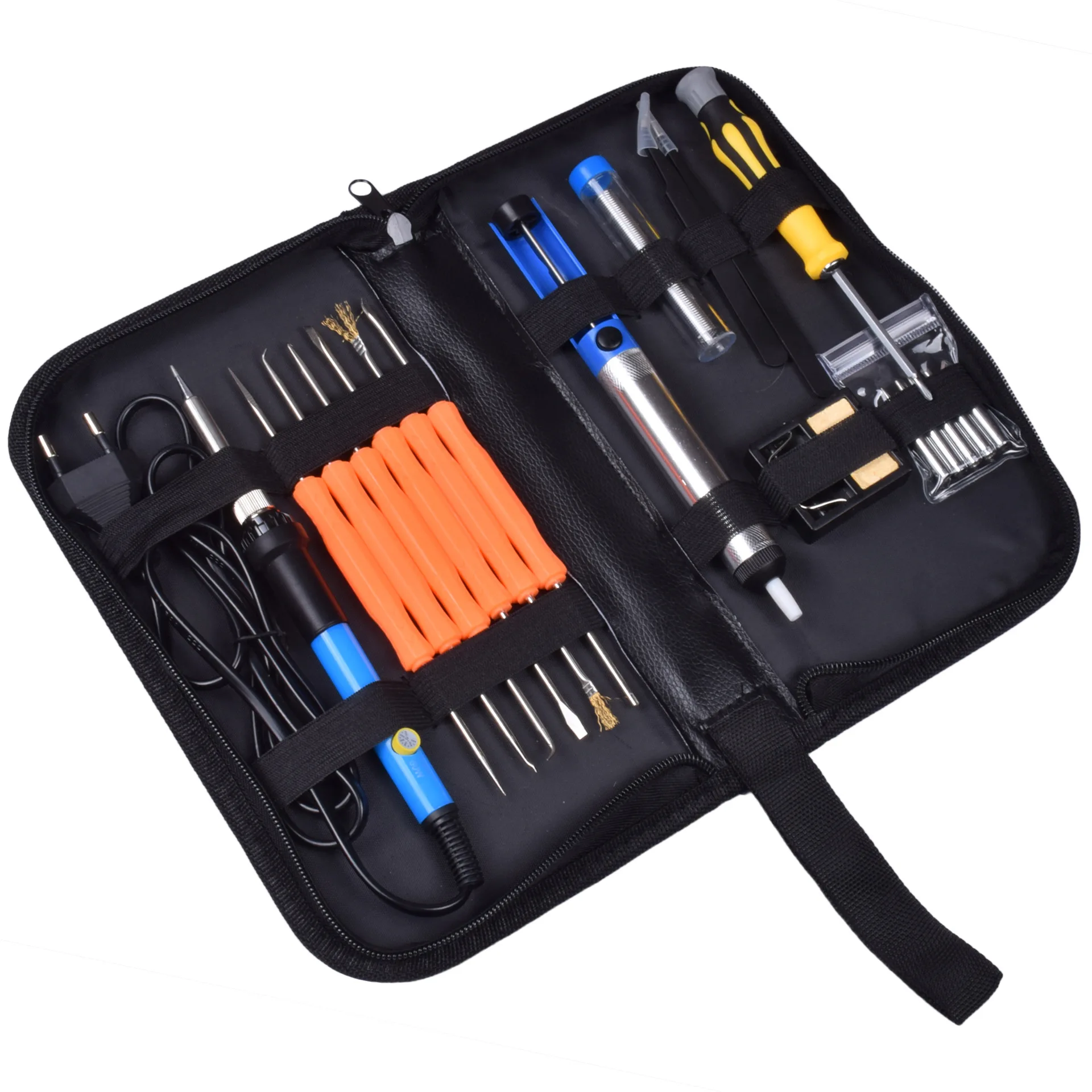 

Tool Kit Set Electric Soldering Iron Heated Adjustable Temperature Electric Iron 110 V/220 V 60 W EU Welding Tools Storage Bag