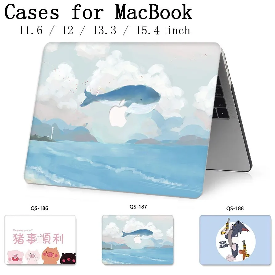 

For Laptop Case Sleeve Notebook For MacBook 13.3 15.4 Inch For MacBook Air Pro Retina 11 12 With Screen Protector Keyboard Cove