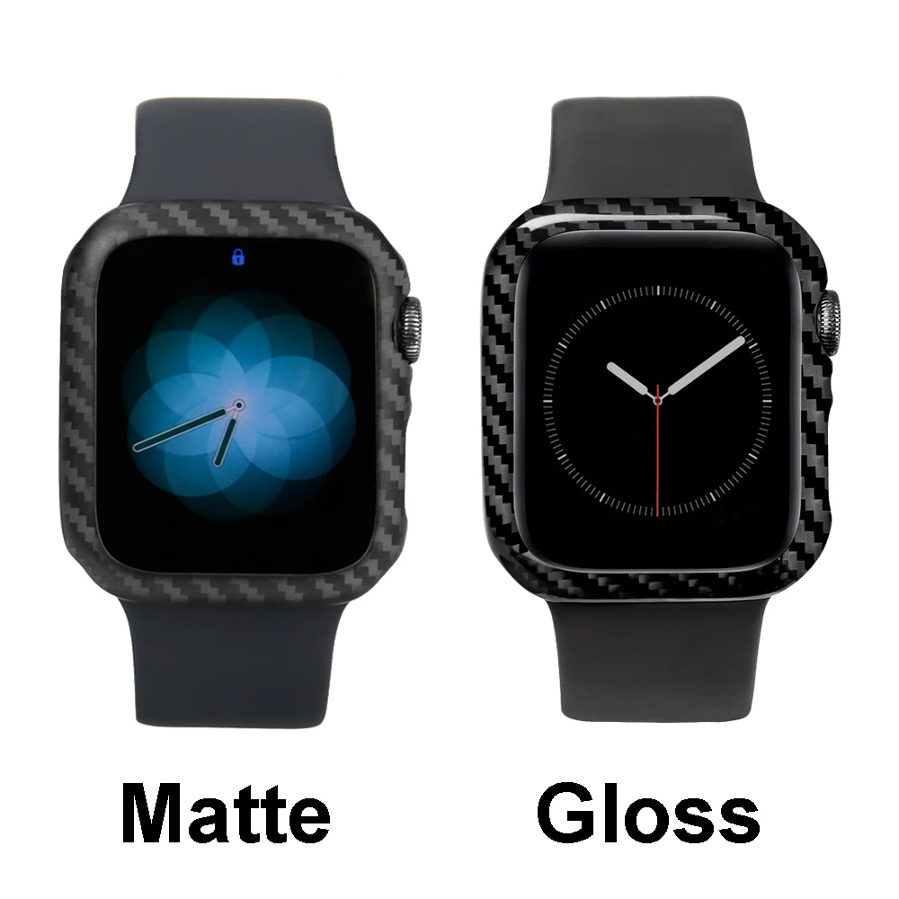 

Carbon Fiber Cover For Apple Watch Series 4 40mm 44mm Luxury Protective Case For Apple Watch 1 2 3 38mm 42mm Watch Cases Frame
