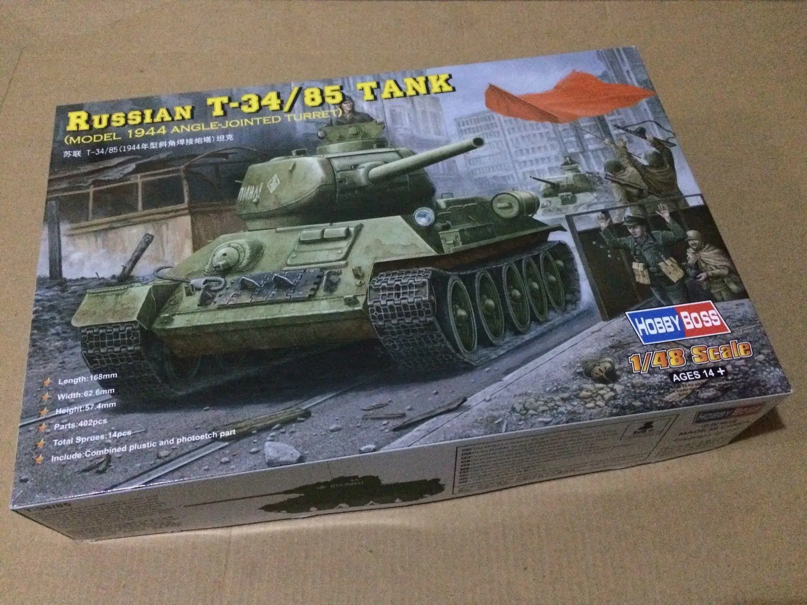 Бак Hobbyboss 1/48 84809 русский T34/85 1944 с угловым шарниром | Игрушки и хобби