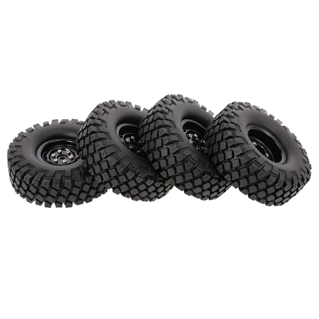 Best Offers 4pcs RC Car 6020+618BK 115mm Rim Rubber Tyre Tire Wheel Set for Traxxas 1:10 HSP HPI TRX-4 SCX10 RC4 D90 RC Rock Crawlers Best Offers 4pcs RC Car 6020+618BK 115mm Rim Rubber Tyre Tire Wheel Set for Traxxas 1:10 HSP HPI TRX-4 SCX10 RC4 D90 RC Rock Crawlers