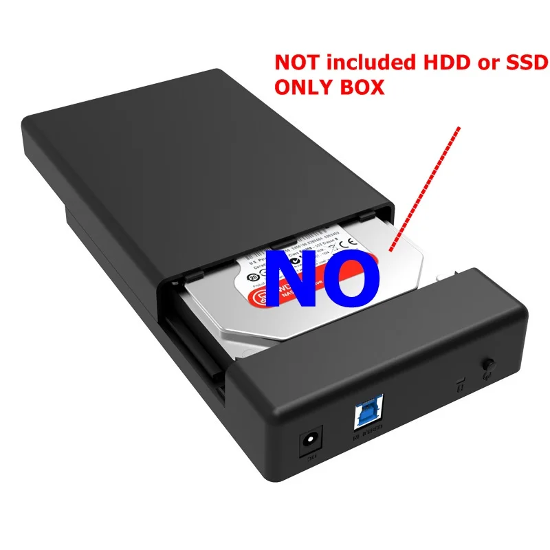 Orico 3.5 Inch External Hard Disk Box Sata 3.0 Usb 3.0 Hdd Case Tool Support Uasp Protocols Hard Drive Enclosure