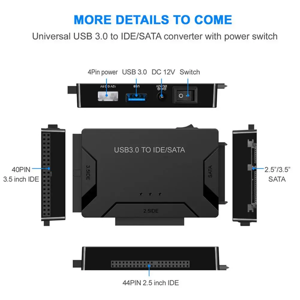 3 в 1 USB3.0 для SATA IDE Easy Drive Line HDD SSD Кабель адаптер 2 5 дюймов жесткого диска| |