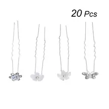 20 шт жемчужные стразы ювелирные Заколки Updo цветок заколки для волос свадебный подарок подружки невесты