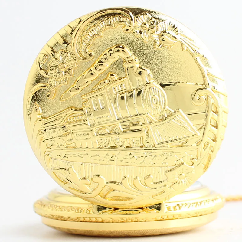 Pocket & Fob Watches Gold Train Carved Openable Steampunk Pocket Fob Watch for Men/Women Necklace Pendant Clock Gifts Pocket & Fob Watches Gold Train Carved Openable Steampunk Pocket Fob Watch for Men/Women Necklace Pendant Clock Gifts