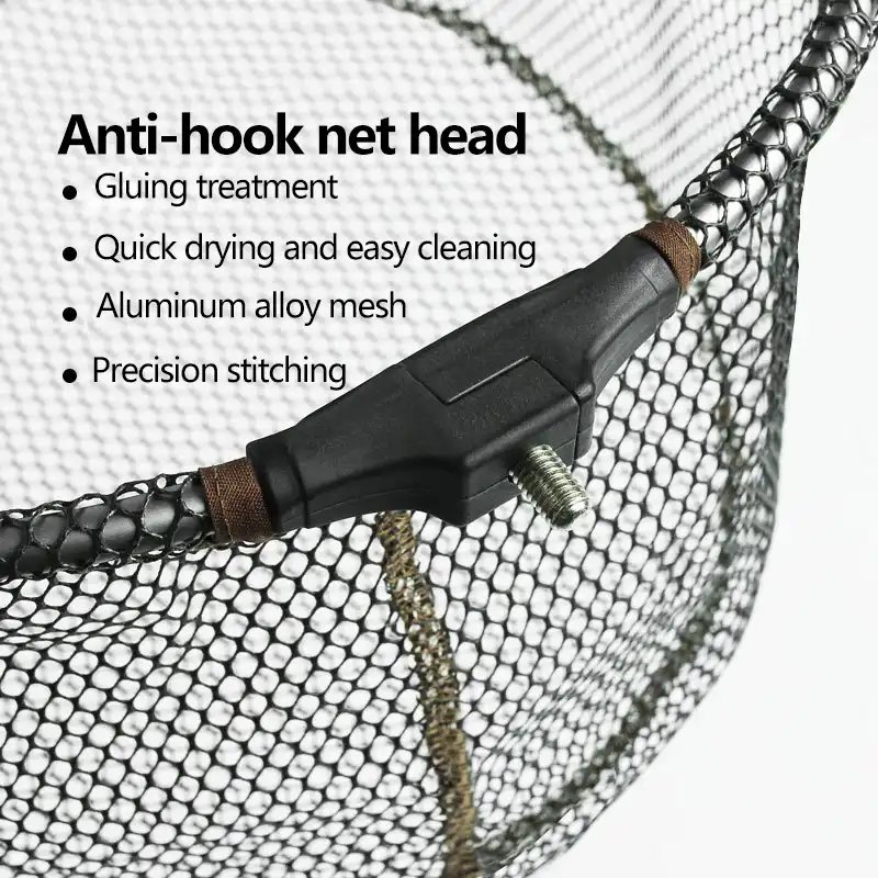 Head Fishing Nets Brail Nano Titanium Alloy Landing Net Removable Hand