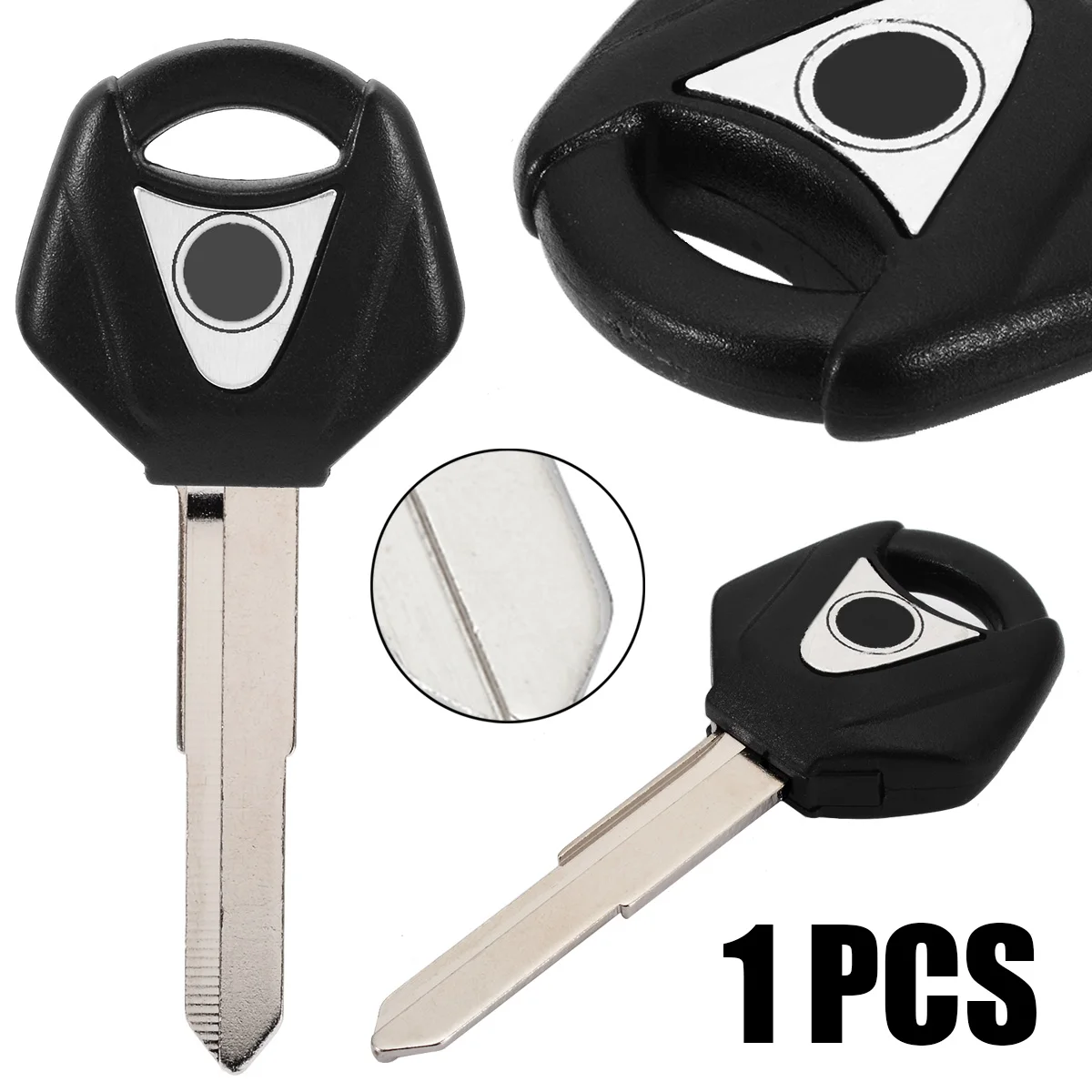 

For YAMAHA 1pc 44mm Motorcycle Uncut Blade Blank Key Support YZF XJR1300 FJR1300 MT09 MT07 XJ6 TMax FZ6 FZ8 R3 R1 R6
