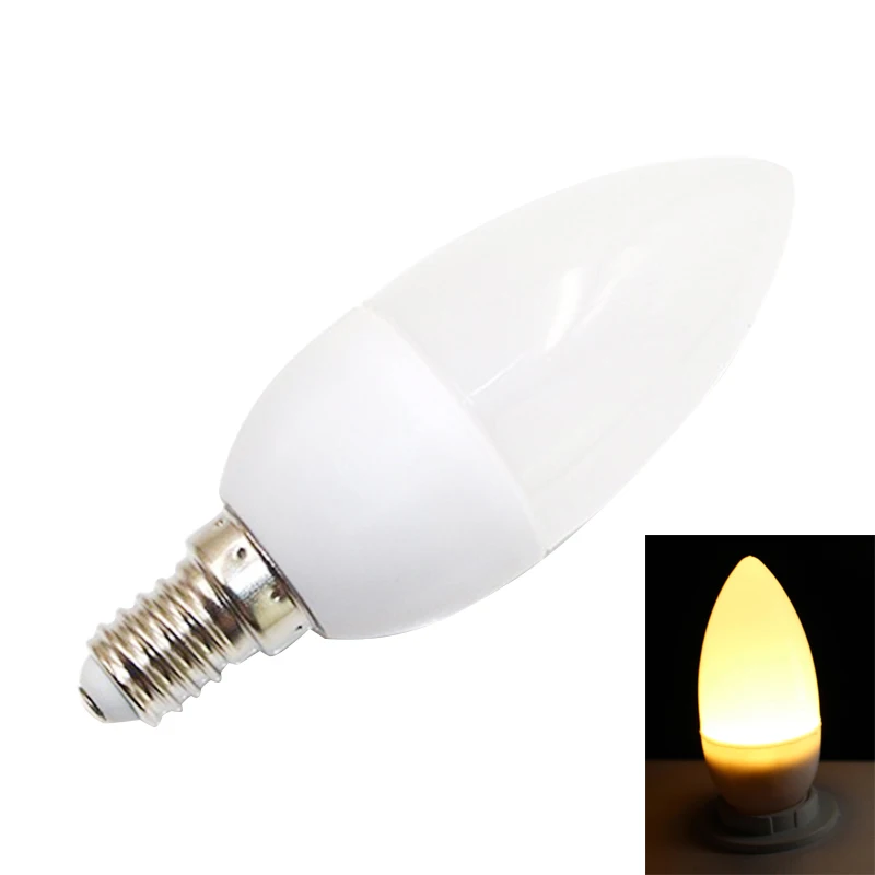 

LED candle light bulb 5W tip bubble tail crystal chandelier special E14