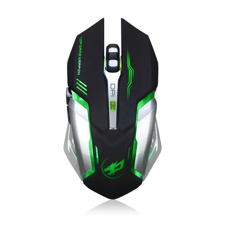 

Rechargeable Wireless Silent Gaming Mouse With LED Backlit USB Optical Ergonomic 2.4G Laptop Mouse For Surfing The Mouse