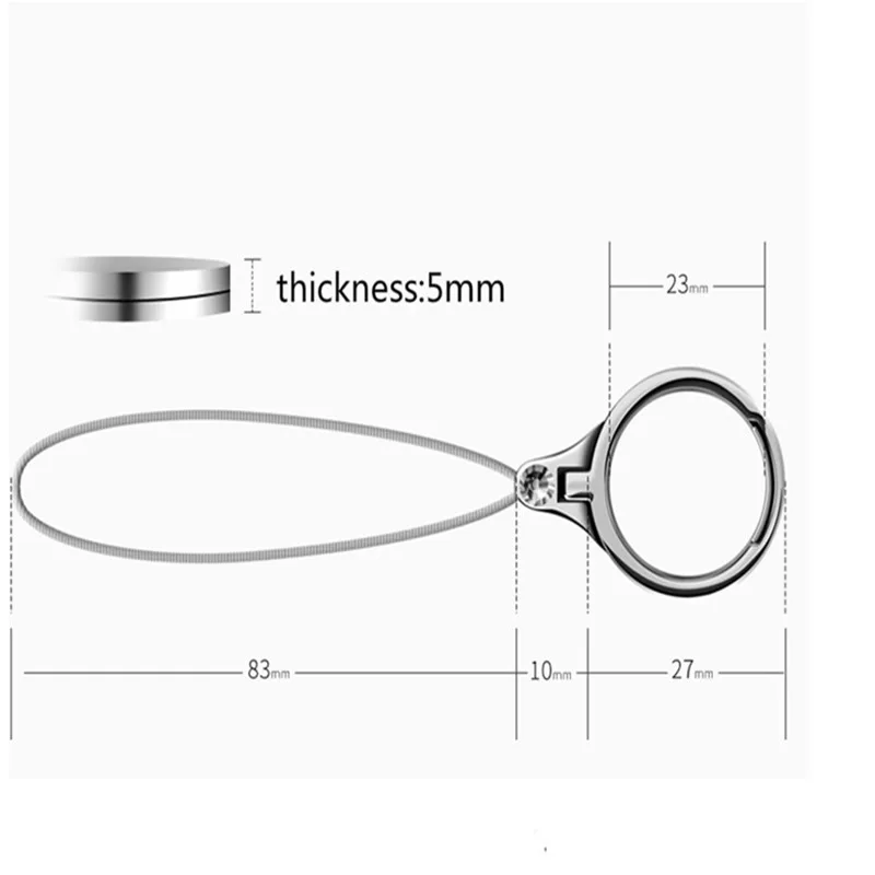 Metal Lanyard Mobile Phone Lanyard Two-in-one Ring BracketUniversal Mobile Phone Holder for Samsung Huawei Xiao Mi Iphone