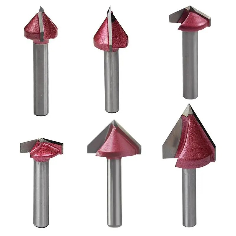 V Groove Router Bits Engraving Milling Cutter Chamfering Woodworking