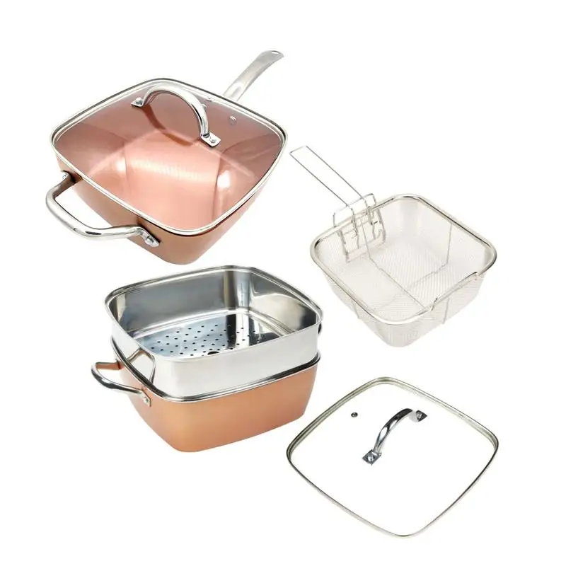 

2018 Newest 4pcs High Temperature Aluminum Frying Pan Non-adhesive Egg Pancake Pot Kitchen Dining Tools Cookware Dishwasher