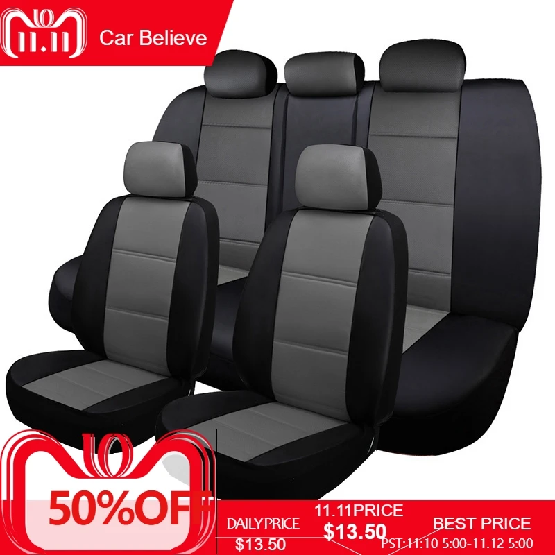 Car Believe leather car seat cover For volvo v50 v40 c30 xc90 xc60 s80