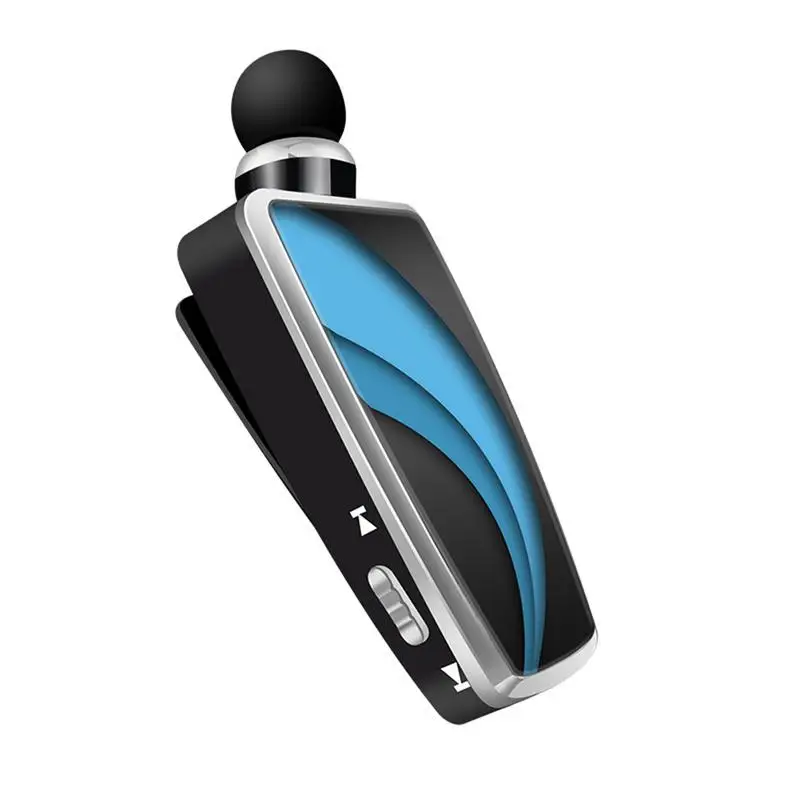 

Bluetooth Earphone Lapel Clip Automatic Retractable Line High Sound Quality Hands-free Call Business Portable Anti-lost