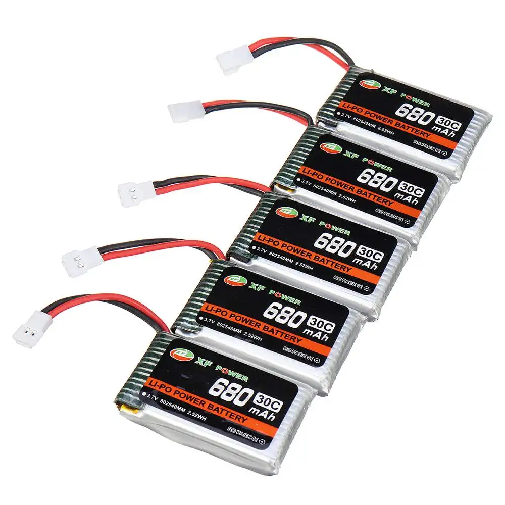 В наличии XF Power 3 7 V 680mAh 30C 1S Lipo батарея PH 2 0 вилка и зарядное устройство для Skyhunter
