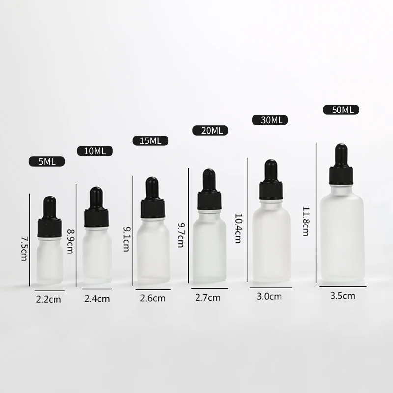 

10pcs/lot Glass Dropper Amber Frosted Aromatherapy Liquid for basic massage essential oil Pipette Bottle Refillable Bottles