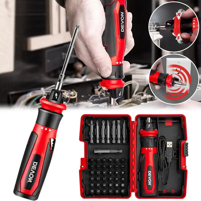 

Household Multi-function Tool Set - Electric Screwdriver - Lithium Battery Charging Driver Miniature Electric Batch