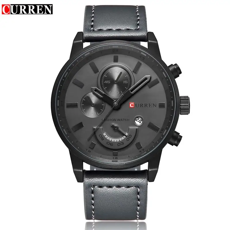 Cena Top marka luksusowe zegarki sportowe męskie moda zegarek kwarcowy na co dzień mężczyźni wojskowy Wrist Watch mężczyzna zegar Relogio CURREN 8217