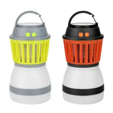 Лампа-убийца от комаров перезаряжаемое устройство для уничтожения насекомых светодиодный фонарь-палатка с жуком Zapper usb зарядка и солнечная зарядка кемпинг свет