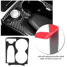 Multimedia Poggiamano Copertura Trim Adesivi Cornice del Pannello di Controllo per Mercedes GLK 2008-2015 in Stile Classico In Fibra di Carbonio