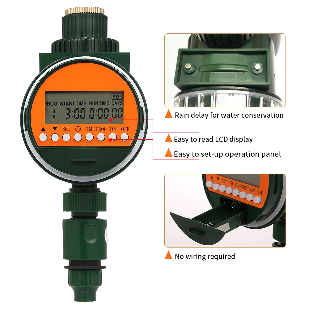 Выход программируемый шланг кран орошения таймер с датчиком дождя Кран Автоматический шлюз воды сад орошения полива таймер