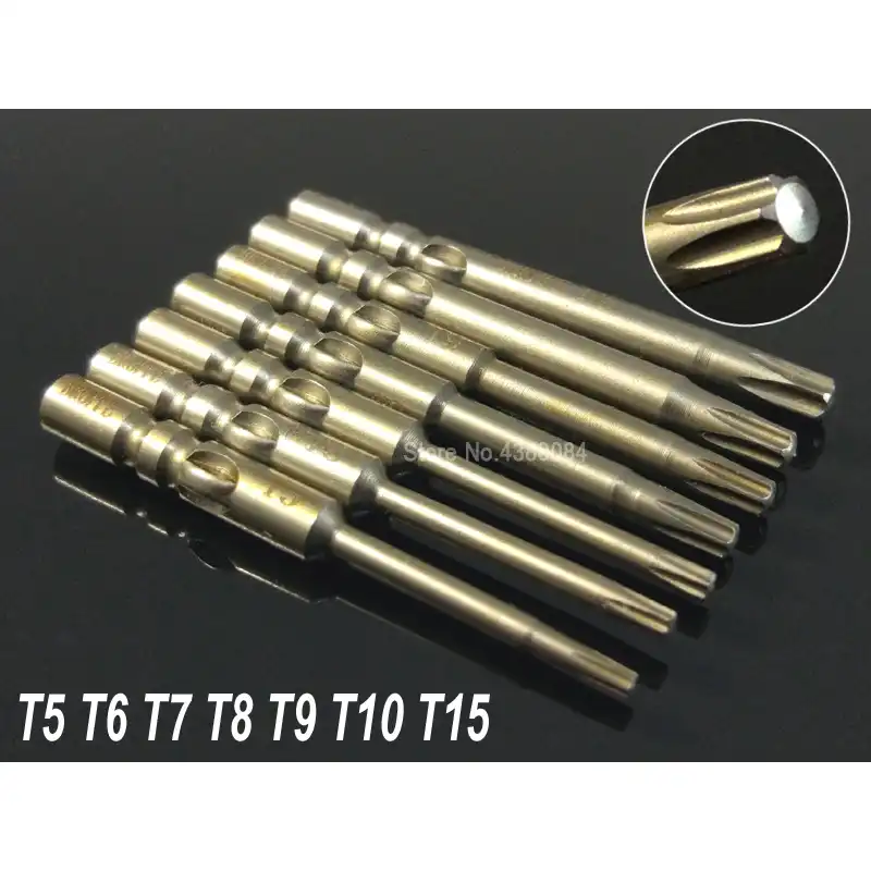 800 Type 4mm Round Shank Screwdriver Bit Set S2 Steel
