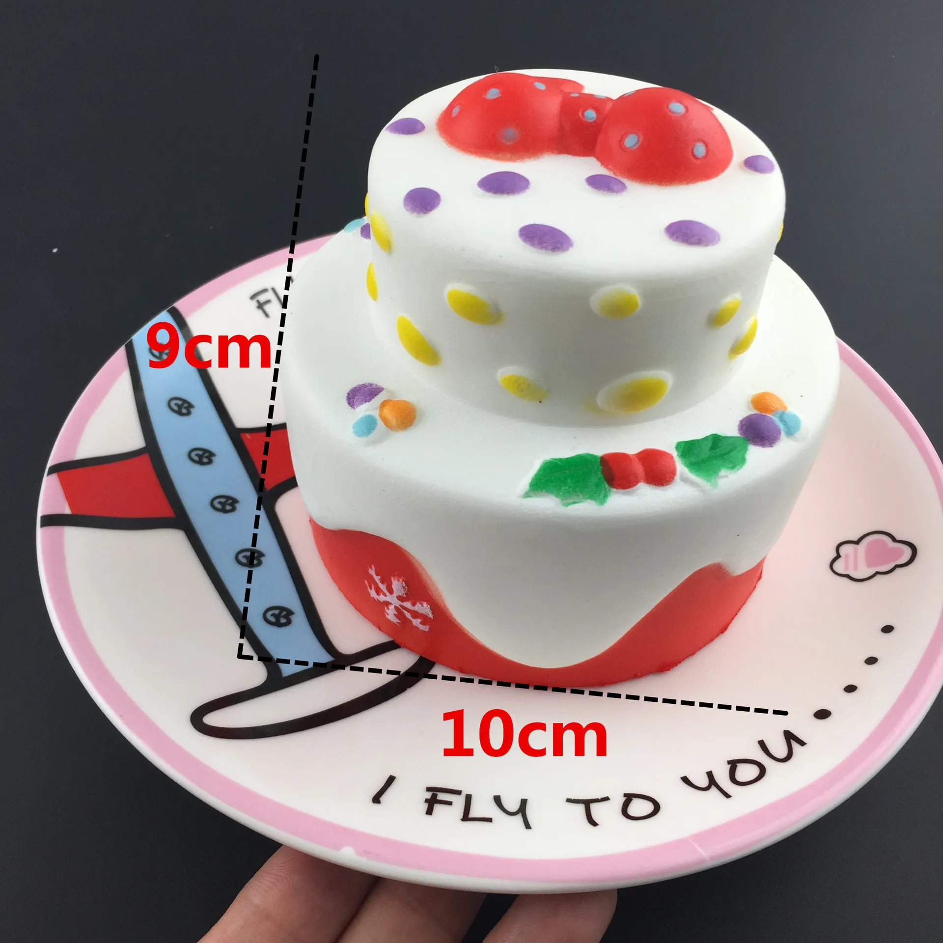 

3pcs Simulation PU Cake Model Kawaii Slow Rising Soft Mini 2 Layer Fake Birthday Cake Model Creative Kids Gift Toy Children Toys