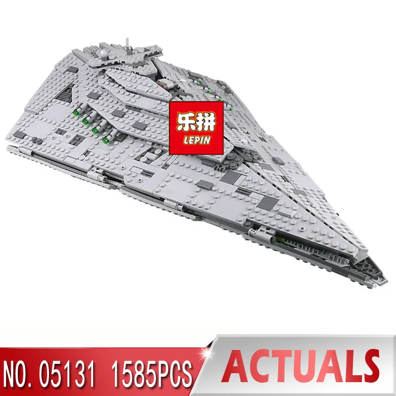 

Lepin 05131 1585Pcs The First order Star Model Destroyer Set 75190 Building Blocks Bricks for Educational Toys WARS
