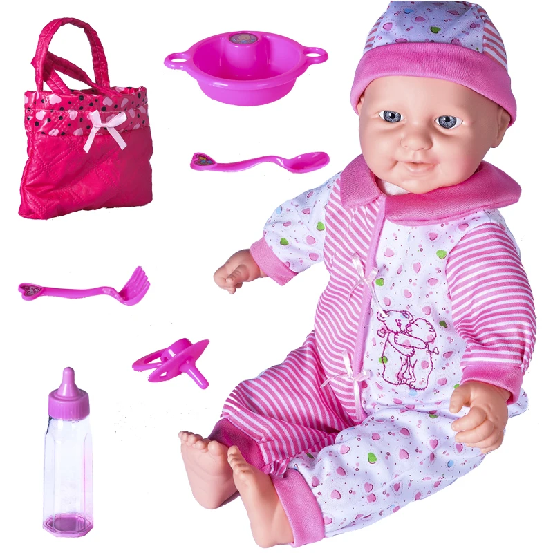 

lol reborn baby doll Silicone reborn baby doll adorable Lifelike toddler Bonecas girl kid brinquedo menina surprice 18 inches
