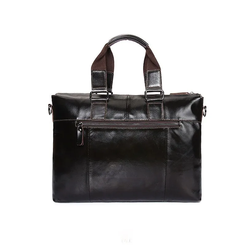 Hombre Hommes En Bandoulière Nouvelle Oblique documents Sac Porte Brown Sacs D'affaires Cuir Satchel Huile Messenger Dark Main Bolso Main Cire À q0BUp