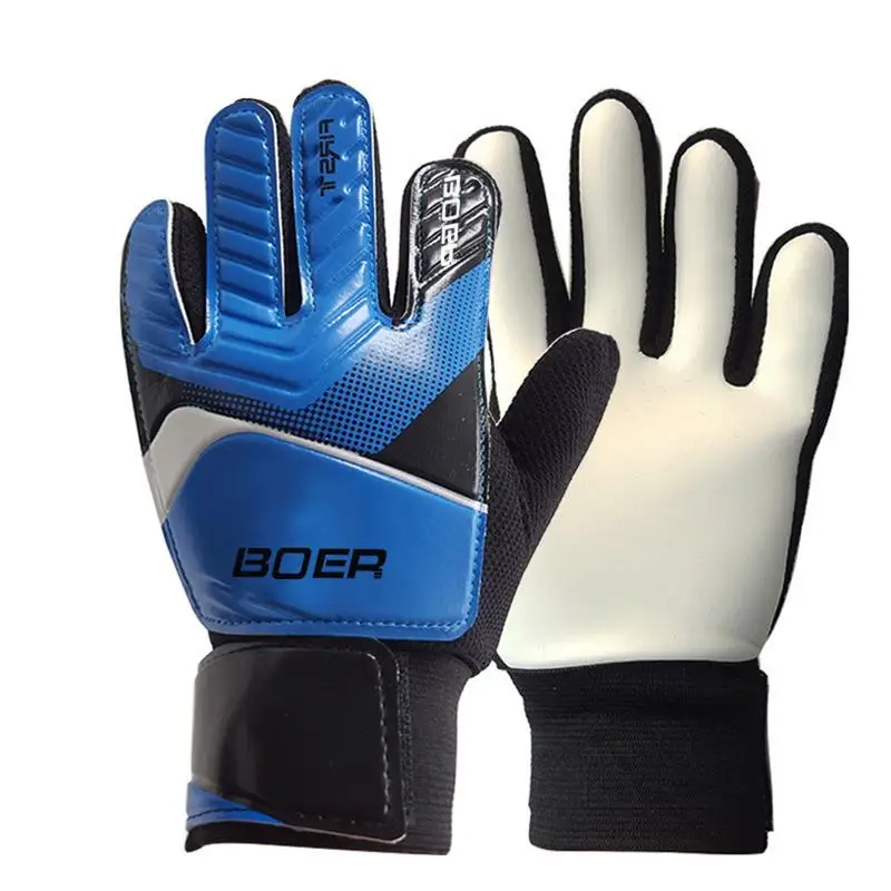 Защитные перчатки для пальцев 5~ 7 размеров, футбольные вратарские перчатки для мужчин, футбольные перчатки для защиты пальцев, утолщенные латексные футбольные перчатки