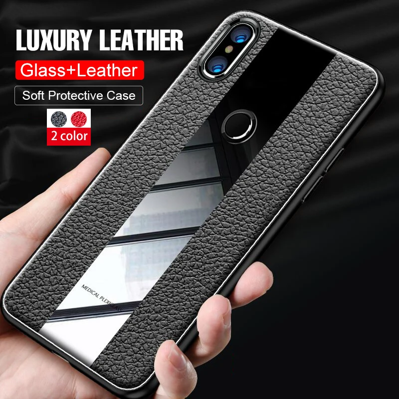 

Leather soft TPU Silicone case for Xiaomi mi 8 case on xiaomei mi a2 lite cover xiomi mi mi8 6x a6 max3 6 pro redmi s2 6pro 6 a