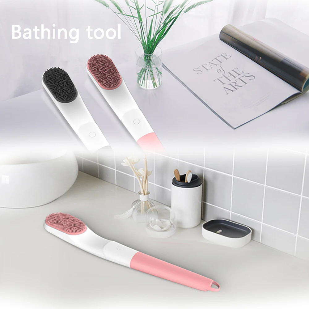 

Electric Bath Brush Wave Rechargeable Waterproof PORTABLE Washing Machine Bath Artifact Brush Silicone Mud Soft Shower Brush