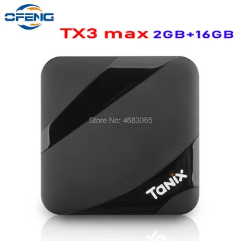 Tanix TX3 MAX Smart TV BOX Android 7.1 2GB RAM 16GB ROM BT4.1 Amlogic S905W Quad Core H.265 4K 2.4GHz WiFi TV Player
Tanix TX3 MAX Smart TV BOX Android 7.1 2GB RAM 16GB ROM BT4.1 Amlogic S905W Quad Core H.265 4K 2.4GHz WiFi TV Player