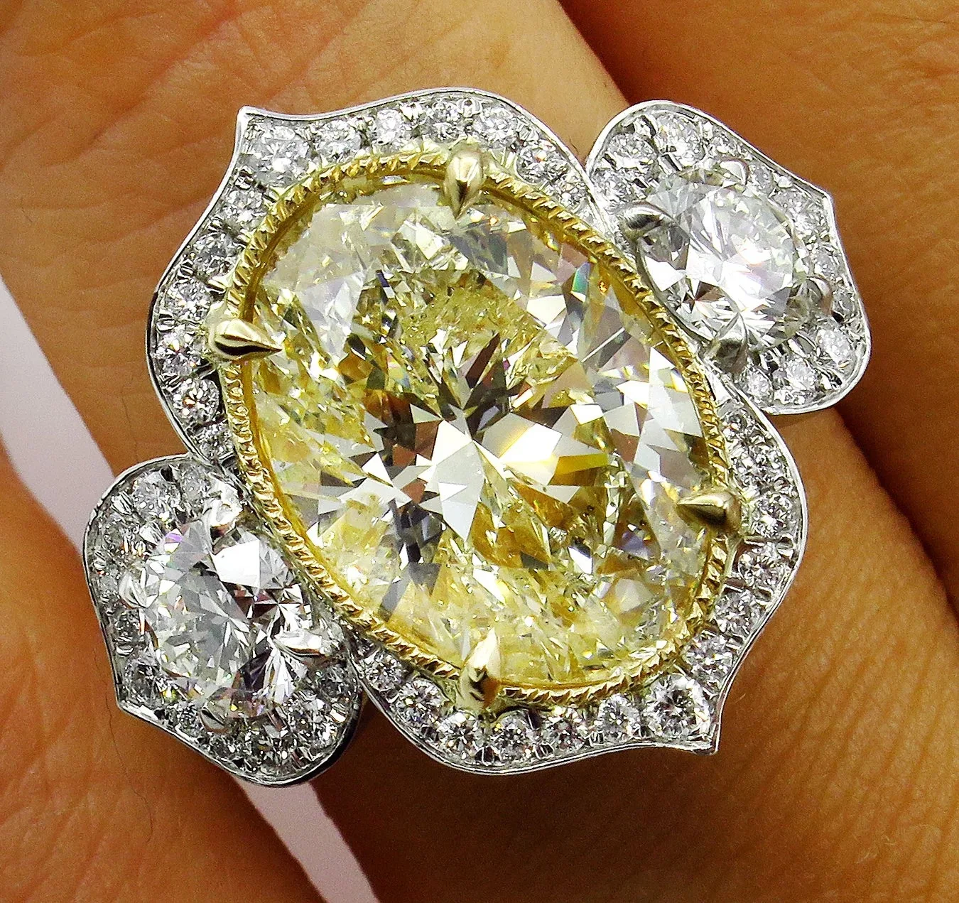 Щепка S925 яйцо Аметрин с бриллиантом кольцо из перидота Bague или Jaune Anillos De овальной