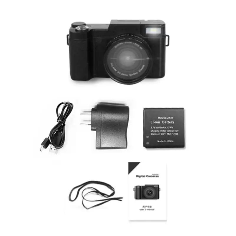 P10 Digital Camera 1080P 15fps Full HD 24MP 3.0inch Rotatable LCD Screen Video Camcorder Wide Angle Lens Cameras High Quality