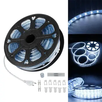 

Led Strip Tape Waterproof 220V Holiday Cold White 20M Light Led Light Strip Outdoor Lighting Decorative Garden Christmas Sttring