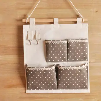 

Waterproof Storage Sorting Bag With Hooks Wall-mounted Storage Bag Hanging Bag For Home Loving Room Supplies