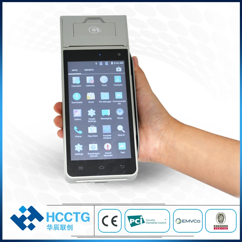 Сенсорный экран сертифицированный EMV Android pos терминал с Sim картой возможностью