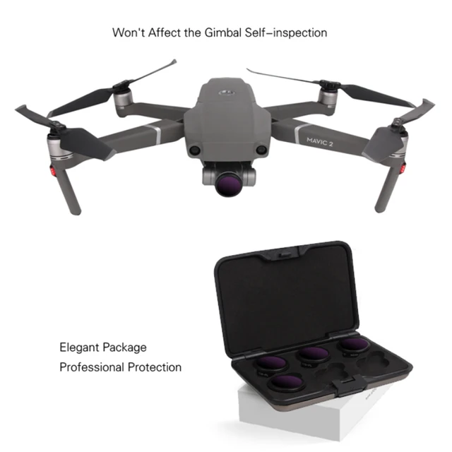 $33.58  Sunnylife 4Pcs Filter Set with ND8-PL ND16-PL ND32-PL ND64-PL Filter for DJI MAVIC 2 ZOOM Drone