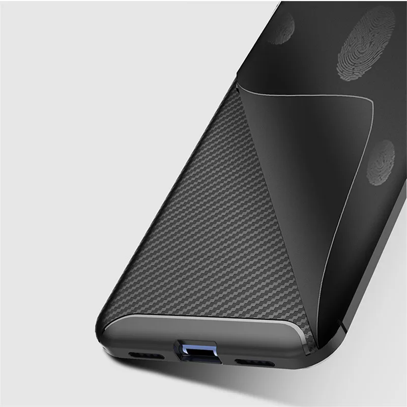 Чехол из углеродного волокна для Xiaomi Mi 9 SE мягкий силиконовый ударопрочный чехол