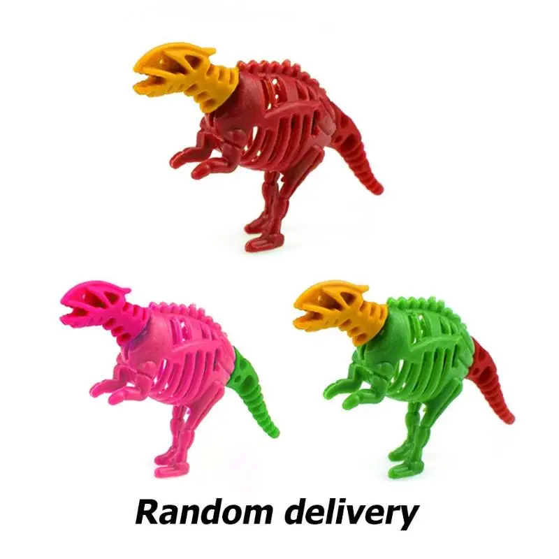 Mini DIY Dinosaur Skeleton Assembled Capsule Toys DIY Building Blocks