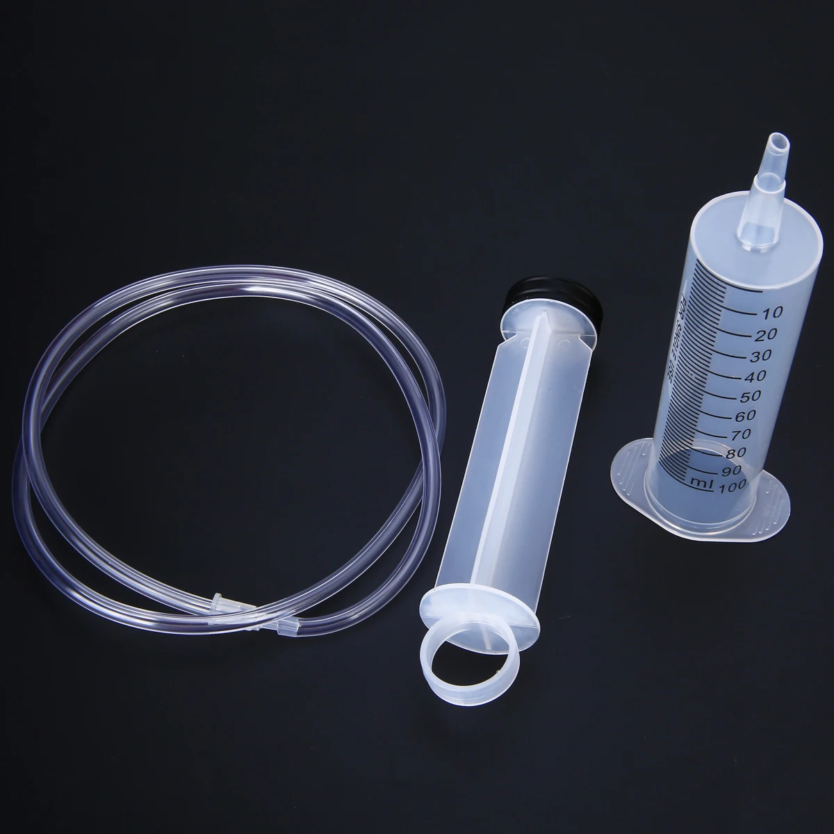 

1 Set 100ml Large Syringe Hypodermic + 90cm Rubber Tube For Feeding Ink Cartridge DIY Ink Spray Animal Farm Feeder Supplies