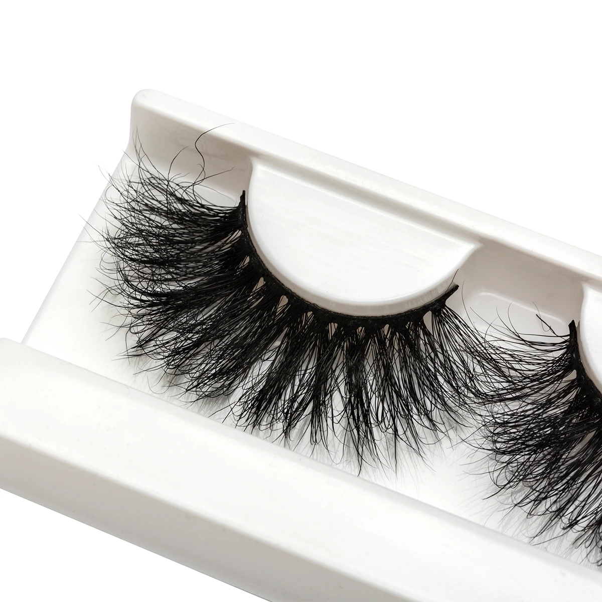 

100% Mink Eyelashes Eye Eyelashes Crisscross Fake Lashes Length 25mm Makeup Dramatic Volumn Eyelashes Strip Thick False Eyelash