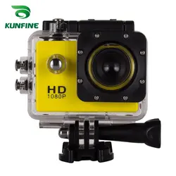 KUNFINE Мини HD Спорт видеокамера DV Action Спорт рекордер 170 "экран 2,0 cmos-сенсор водостойкий 7 цветов SJ4000-P