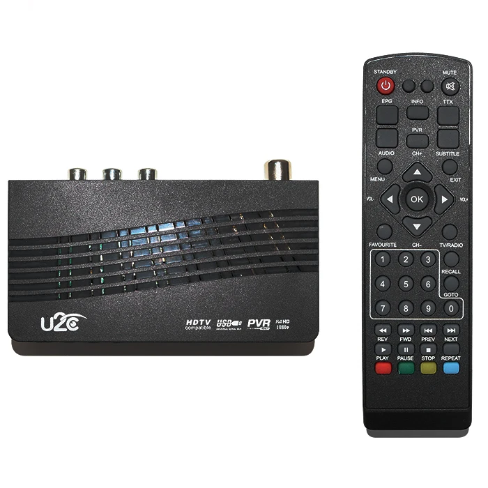 U2C DVB-T2-115 ТВ коробка GX3235S Процессор HDMI STB H.264 HD tv цифровая эфирный приемник с пультом дистанционного управления Управление