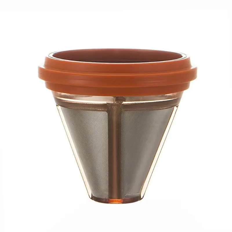 

Stainless Steel Cone Shaped Coffee Dripper Double Layer Mesh Filter Basket