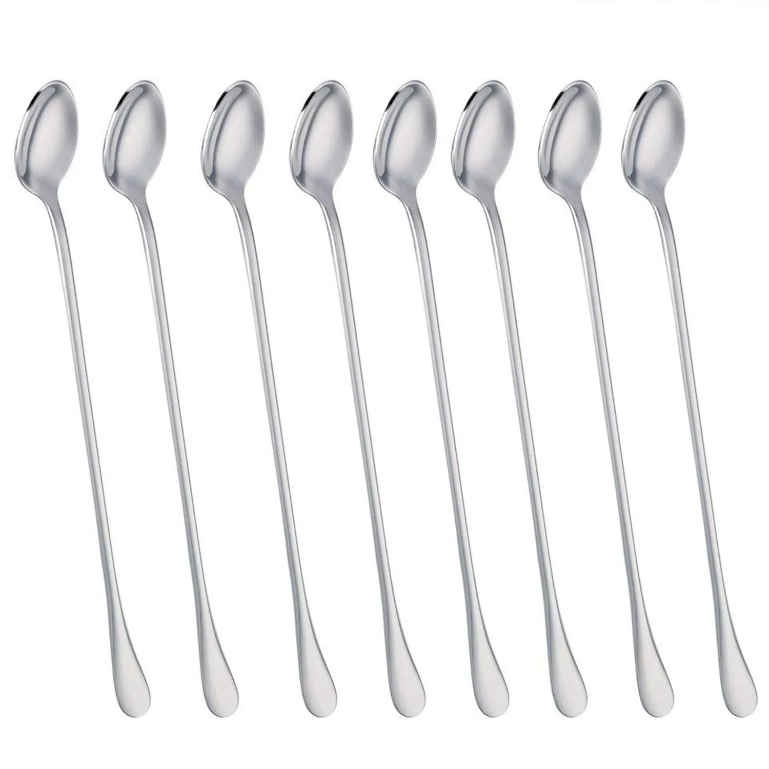 9 inch Long Handle Stirring Spoon, Ice Tea Coffee Spoon, Stainless