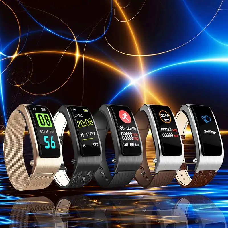 

Hot Sale iTlak B5 bluetooth Smart Watch Bracelet Earphone Sleep Siri Weather Dynamic Music Control Multi-sport Models Smartwatch