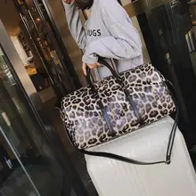 Модные женские сумки на ремне, Большая вместительная леопардовая сумка через плечо, Дорожные Сумки из искусственной кожи, сумка-мессенджер на выходные